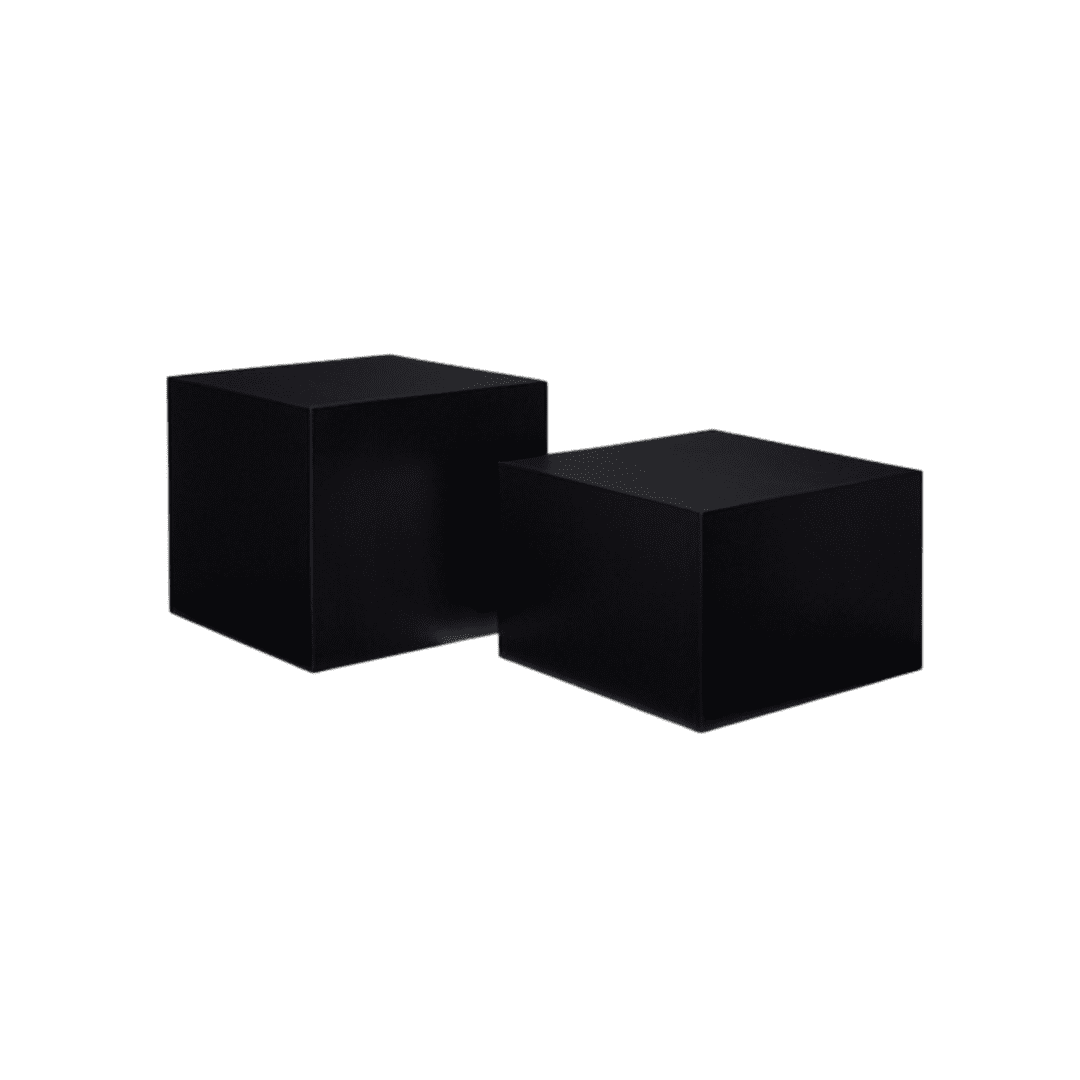 Cube End Table-Black