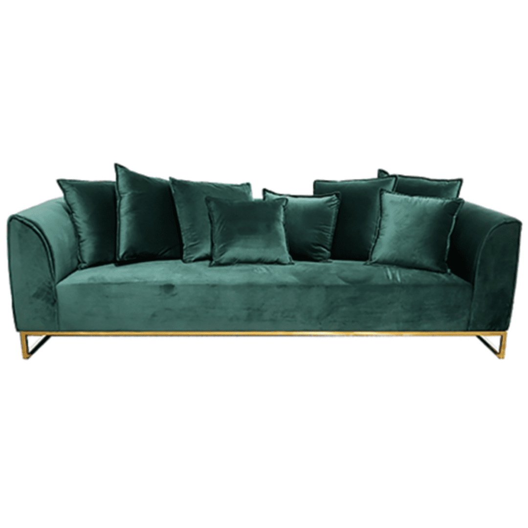 Velour Sofa- Jade